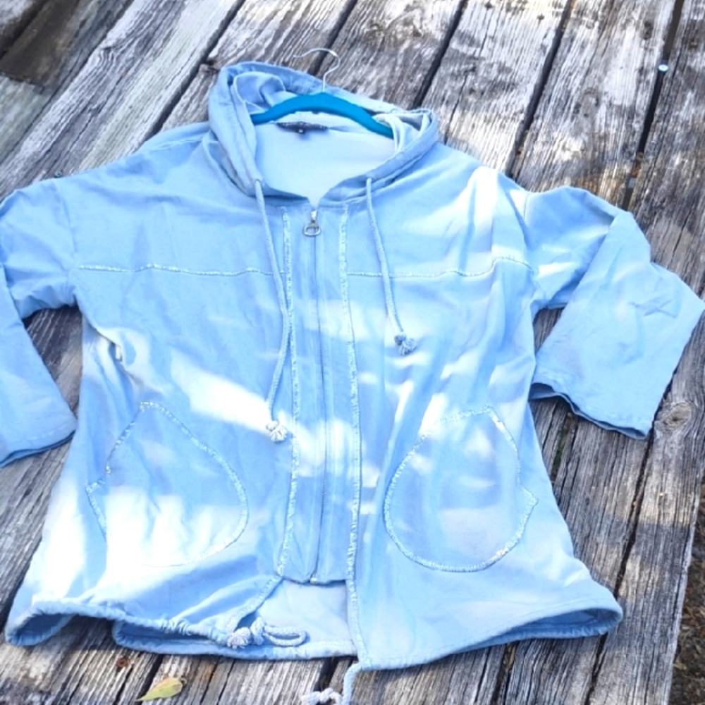 Flora Ashley Women's Size medium Zip-up Hoodie